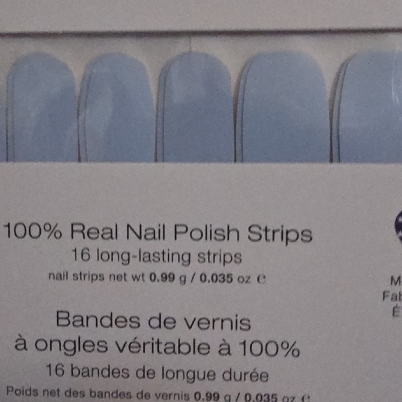Color Street Other - Color Street Light Blue Nail Polish Strips